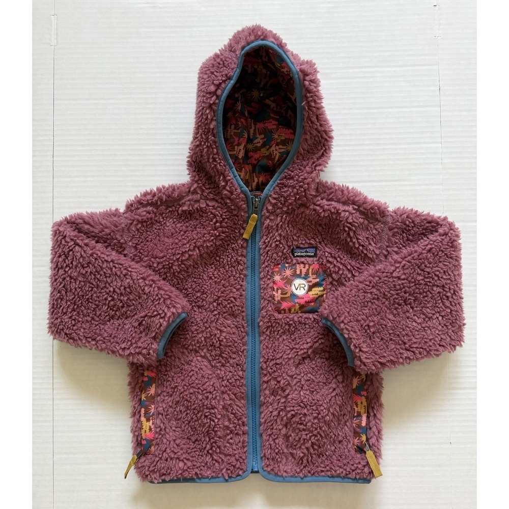Patagonia Baby Retro X Zip Up Jacket Pink 5T Girls Fleece